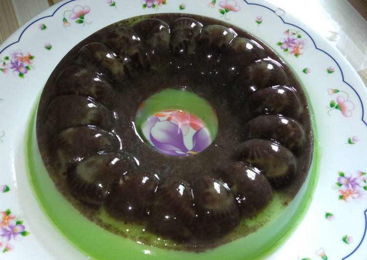 Resep Pudding Oreo Pandan, Bikin Ngiler