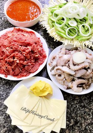 Hình của món Bò Xốt Hẻm.