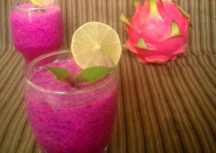 Resep Jus buah naga yang Bikin Ngiler