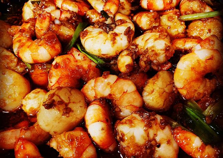 Recipe of Appetizing Mongolian Shrimp and Scallops