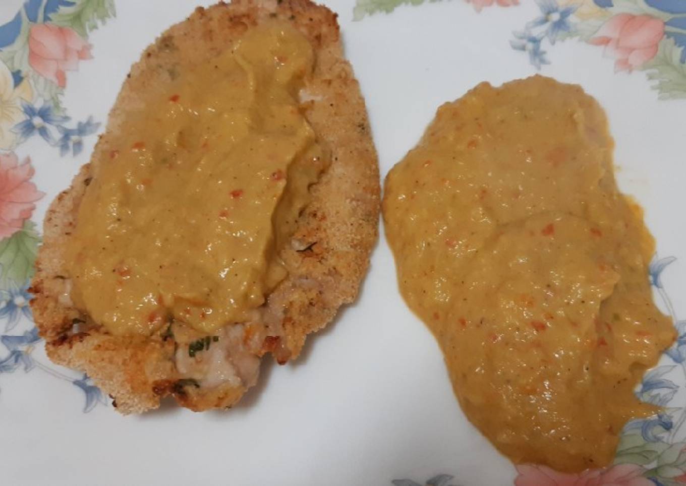 Pechuga de pavo empanada, en airfryer, rapidísima