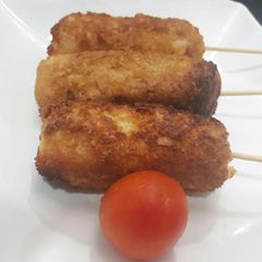 A picture of Yam kebabs.