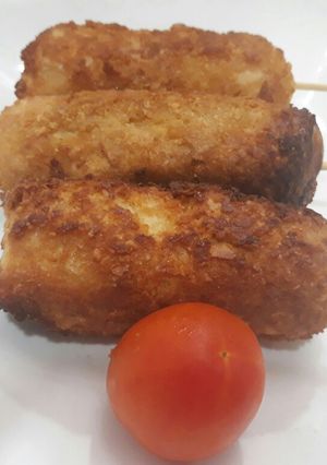 A picture of Yam kebabs.