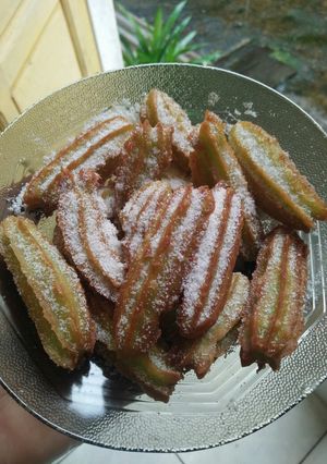 Foto resep Churros Pandan Keju