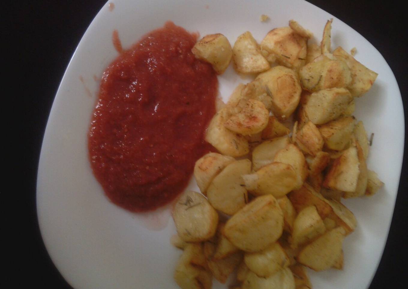 Oven roast potatoes