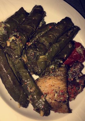 صورة لوصفة ورق عنب ومحشي بالصوص الحامض