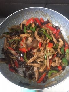 Foto resep Daging tumis paprika