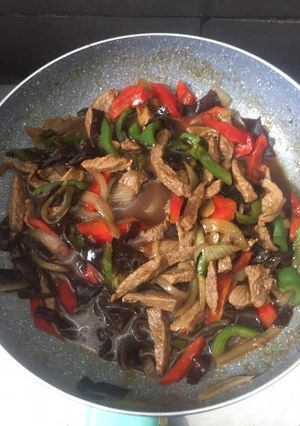 Foto resep Daging tumis paprika