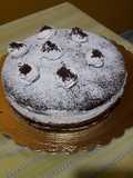 Torta paradiso al cioccolato con crema di latte