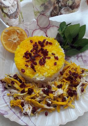 عکسی از دستور تهچین مرغ