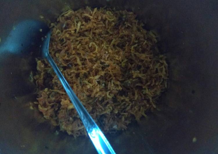Cara Memasak Kentang teri sambal daun jeruk yang Renyah