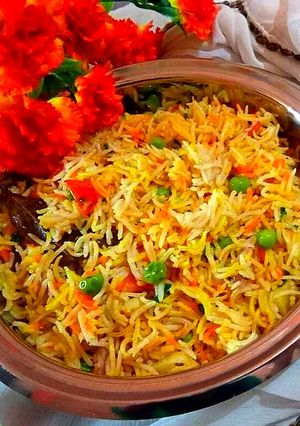 A picture of Veg pulao.