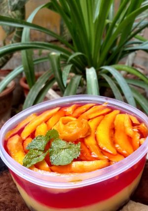 A picture of Mango Trifle 🍋.