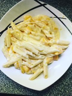 Überbackene Penne mit Kürbis Rezepthauptbild