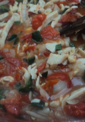 Una foto de Cazuela de pollo a la mexicana con tomate cherry tipo campirano las Correa. México