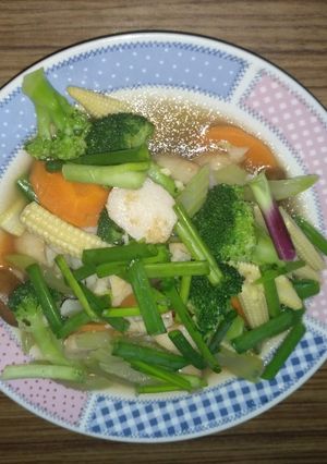 Foto resep Tumis cap chay (sayur campur) sehat