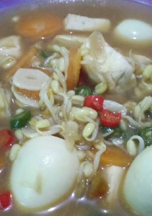 Foto resep Tumis cambah tahu (puyuh) kuah manis asin