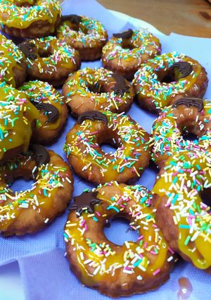 Amerikai fánk tej, cukor, élesztő mentesen🥯🍩🇺🇸 recept fotója