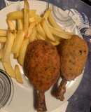 Muslos de pollo rellenos