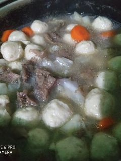Foto resep Sop tetelan bakso ayam
