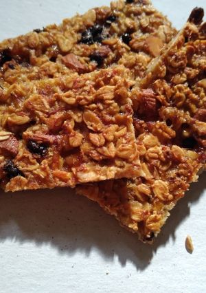 Una foto de Barritas de avena, banana y almendras