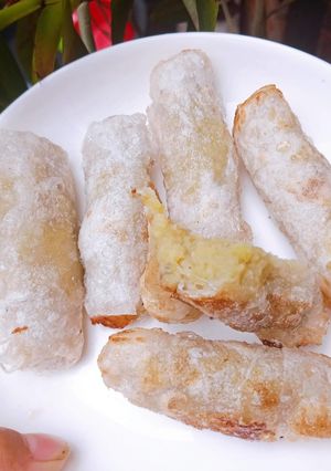 Hình của món Nem khoai lang.