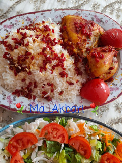 عکسی از دستور زرشک پلو با مرغ
