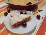 Cseresznyés tejes pite