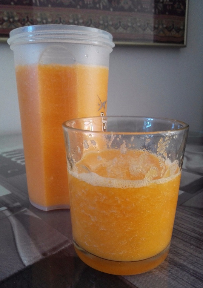 Una foto de Batido de Mandarina con Mango