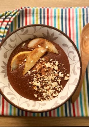 Foto di Porridge cacao e pere