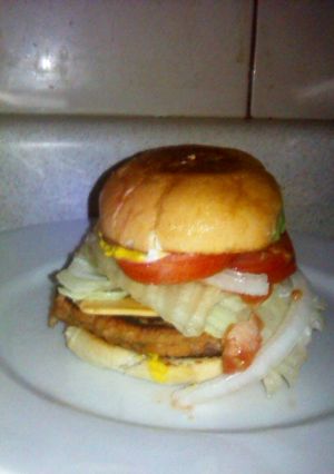 Una foto de Hamburguesa con carne de soya