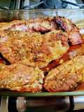 Costilla de cerdo asada al horno