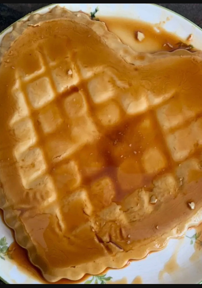 Una foto de Flan de café