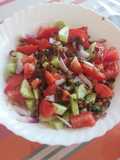 Black-Eyed Pea Salad with Tomato and Cucumber