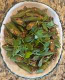 Đậu bắp xào chao