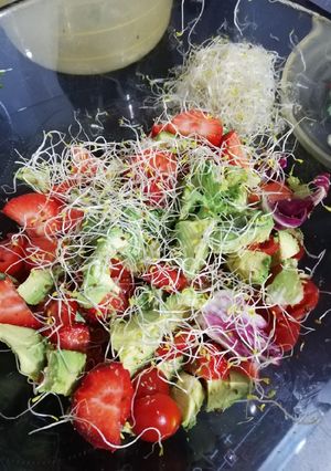 Una foto de Ensalada de fresas