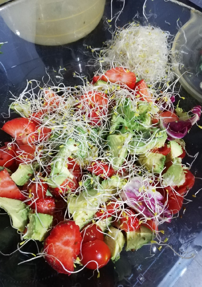 Una foto de Ensalada de fresas