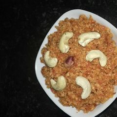 A picture of Gajar ka halwa.