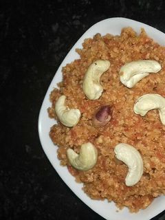 A picture of Gajar ka halwa.
