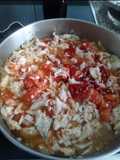 Macarrones con Palometa al Tomate