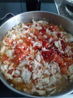 Una foto de Macarrones con Palometa al Tomate
