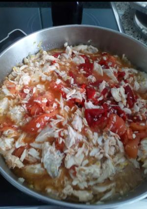 Una foto de Macarrones con Palometa al Tomate