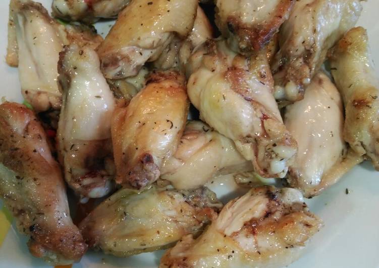 Alitas de pollo en salsa de mostaza