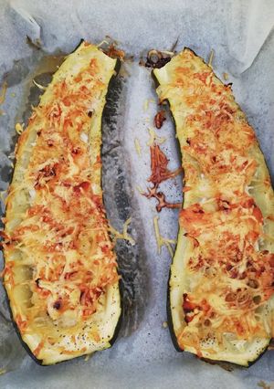 Une photo de Courgette farcie au saumon
