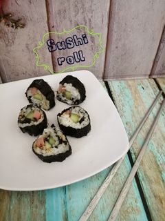 Foto resep Sushi roll sosis furikake