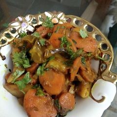 A picture of Spicy carrot and potato vegetable.