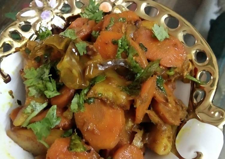 Step-by-Step Guide to Prepare Award-winning Spicy carrot and potato vegetable