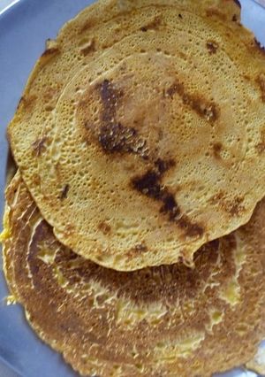 A picture of Moong dal chilla.