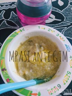 Foto resep Bubur Ati Ayam Labu Kuning slow cooker (MPASI 6-9 bulan)