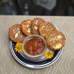 A picture of Chenna Cheese Patties 🧆🧀.